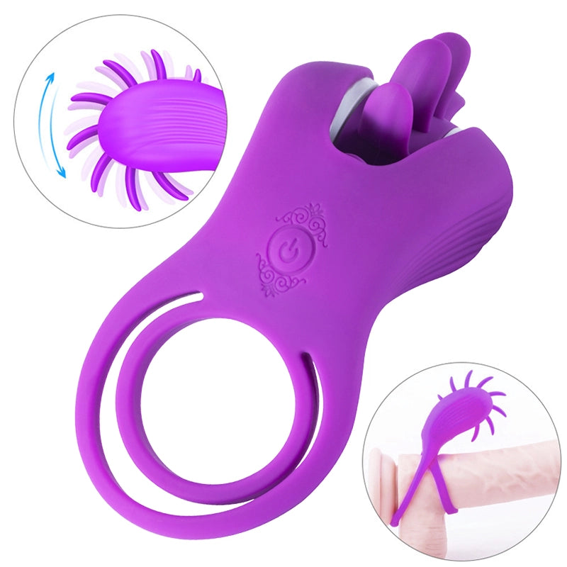Roxy - Clit Licking & Vibrating Dual Penis Ring - Juntame Juntame | Shop Sex Toys and More Roxy - Clit Licking & Vibrating Dual Penis Ring - Juntame Juntame | Shop Sex Toys and More