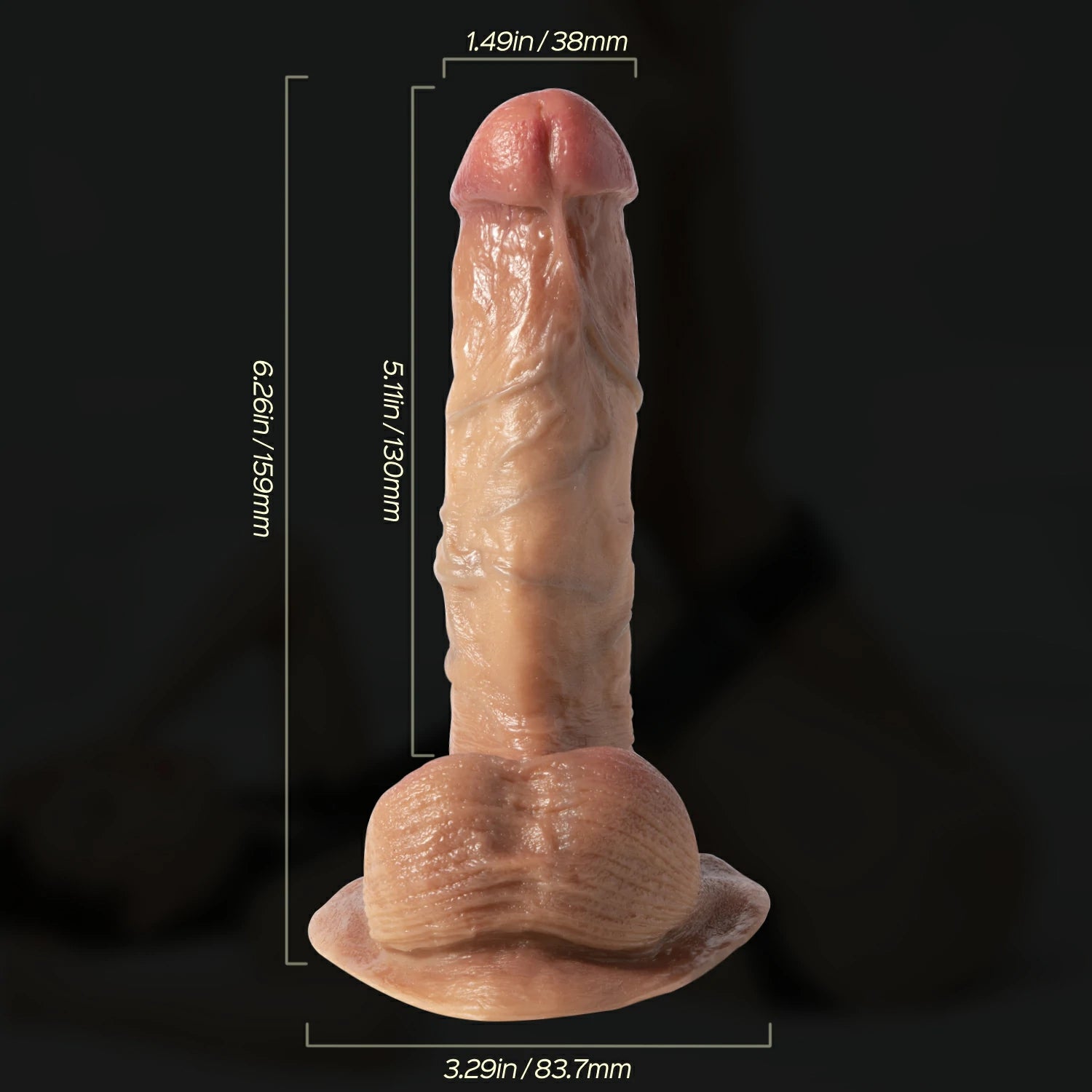 Dai - 5.2-inch Realistic Suction Cup Dildo