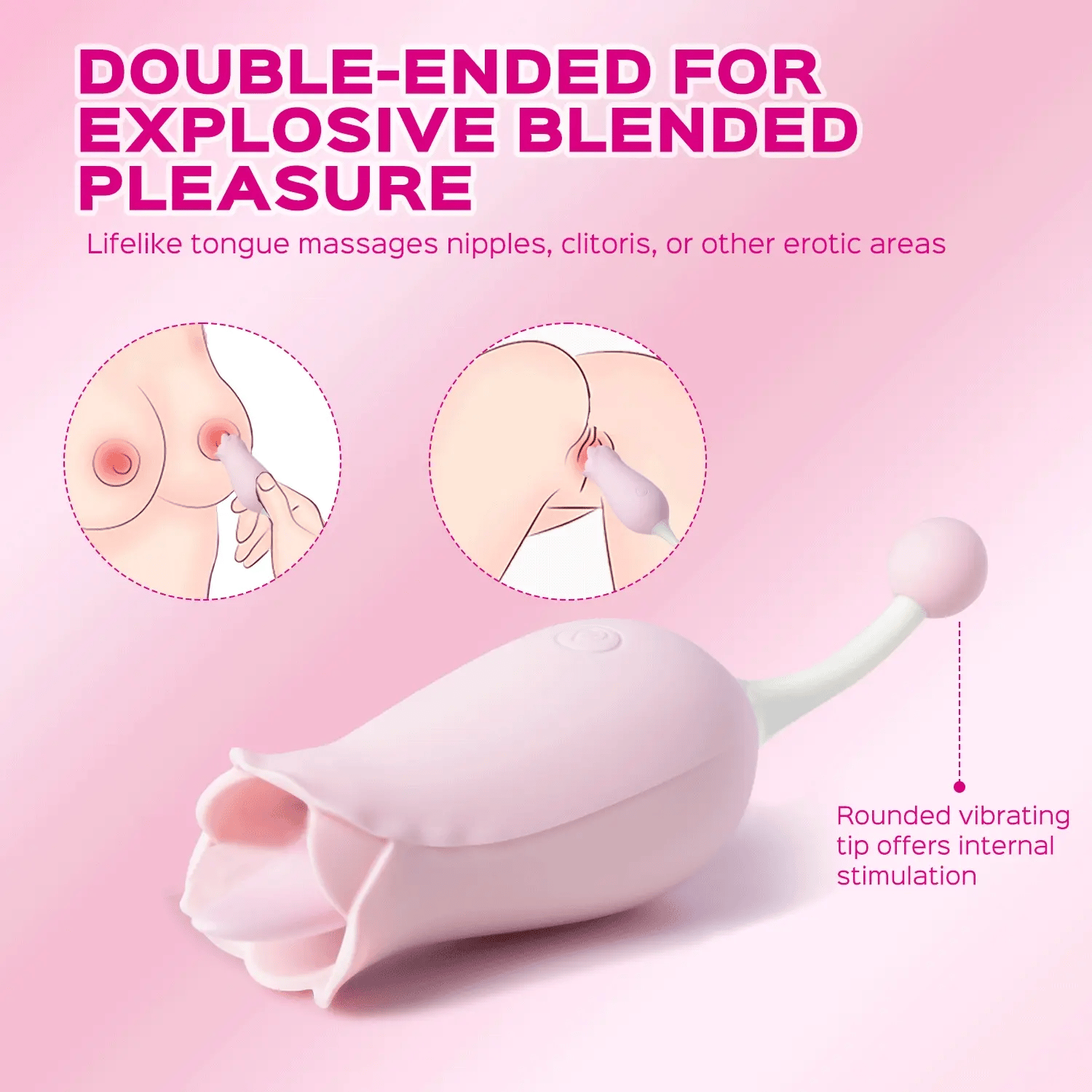 Dora - Rose Toy Clit Vibrator and Licker