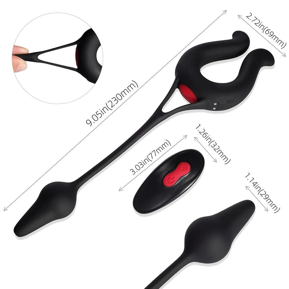 Jolie - Vibrating Multi Massager with Butt Plug