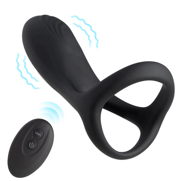 Ryder - Remote Control Dual Ring Vibrating Cock Ring for Couple Play