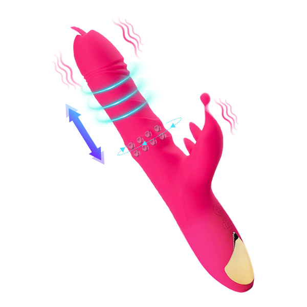 Tentacle Vibe - Thrusting Rabbit Vibrator with Rotation Beads