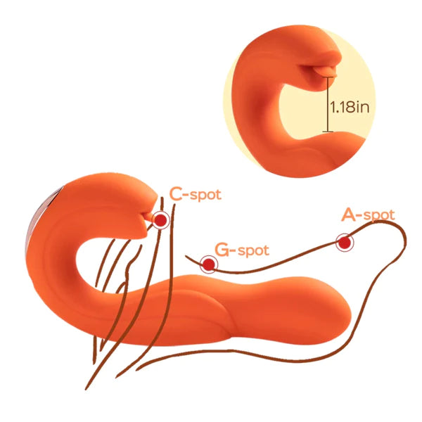 Joi - Rotating Head G-spot Vibrator & Clit Licker