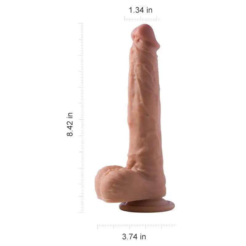 Fergus - 6.5-inch Remote Control 3-in-1 Realistic Suction Cup Dildo