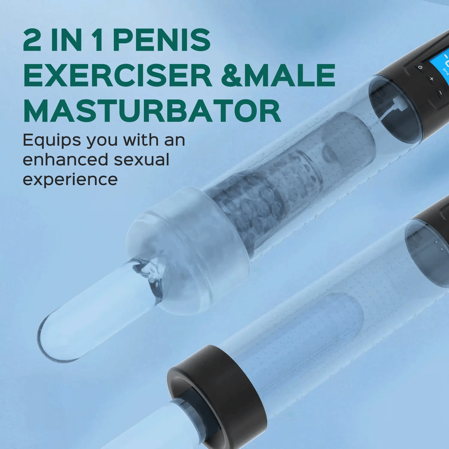 Nathan - Suction Penis Enlargement Pump Vibrating Suction Male Masturbator